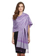 PASKMLNA Paisley Jacquard Pashmina Shawl Wrap Scarf Stole - color: Light Purple