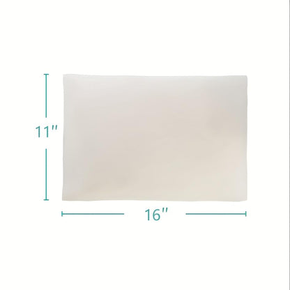 Organic Cotton Pillow Case - One Pack 11"x 16" Kids Pillow Pillowcase with No Zipper - 300 TC Thread Count - Soft, Safe and Hypoallergenic - Off White - size: 11"x16"