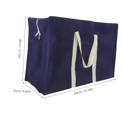 GALPADA 2pcs Large Capacity Non Woven Fabric Storage Bag for Moving and Organizing Durable Quilts and Clothing Carrier Luggage Bag with Sturdy Handles