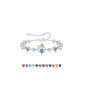 Birthstone Bracelets for Women - 925 Sterling Silver Rose Heart Charm Bracelets, Anniversary Birthday Gifts for Women Wife Mom Girlfriend Daughter, 6"+2" - color: 03-March-Aquamarine Light Blue