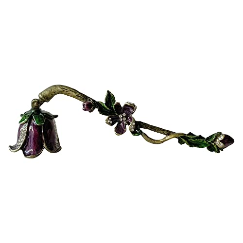 Candle Snuffer, Unique Candle Extinguisher Snuffer, Decorative Candle Extinguisher Metal Candle Tool (Purple)