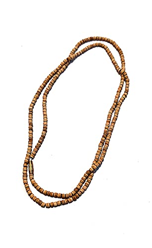 Tulsi Neck Mala, Tulsi Kanthi Mala/Necklace Handmade Religious Japa/Meditation Mala/Seed Bead Natural Seed - style: Tulsi Mala
