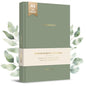 BIROYAL 5 Minute Gratitude Journal 2026 - Undated Daily Gratitude Journal for Women - 20 Weeks 5 Minute Guide Journals - Daily Journals with Prompts for Happiness, Mindfulness & Reflection - Self Care Gift - color: Green