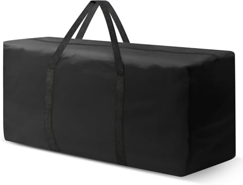 Outdoor Cushion Storage Bags 68 Inch Waterproof Extra-Large Patio Cushion Storage with Zipper & Padded Handle for Patio Furniture Christmas Tree - color: 1 Pack