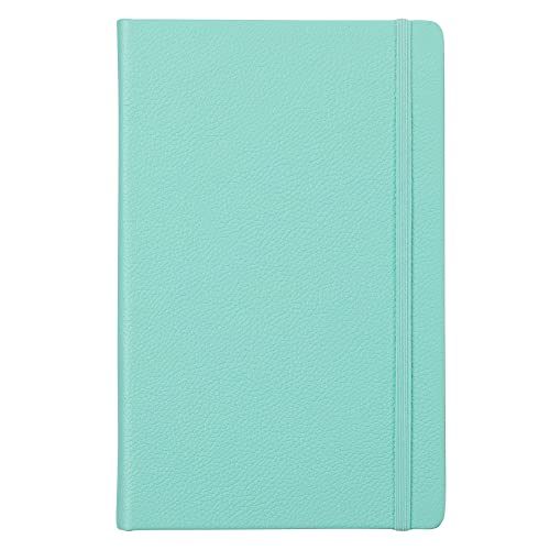 Leather Notebook, Writing Journal, Full-Grain Leather, Narrow Ruled Paper, Notebooks for Work & School, Reef Blue (8.4" x 5.4”) - color: Reef Blue, size: Large