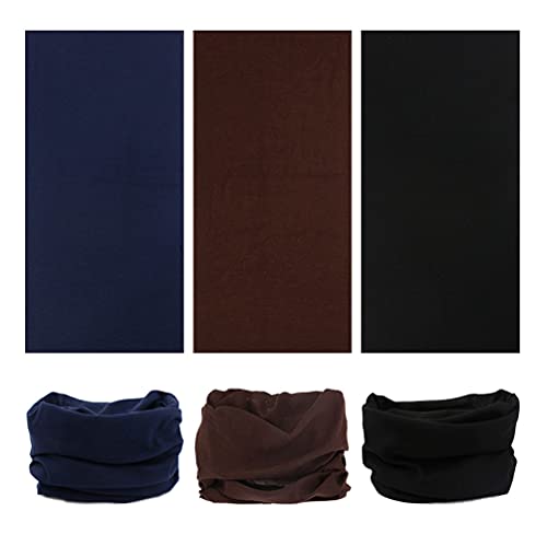 Headband Neck Gaiter Head Wrap Headwear Face Mask Magic Scarf Bandana for Men and Women - color: 9pc.solid Color Series.2