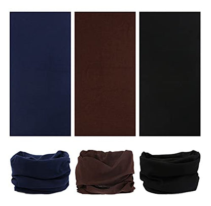 Headband Neck Gaiter Head Wrap Headwear Face Mask Magic Scarf Bandana for Men and Women - color: 9pc.solid Color Series.2