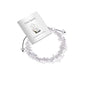 Adjustable Natural Small Gemstone Beaded Bracelet Gravel Beads Crystal Healing Bracelet for Women Reiki Spiritual Jewelry Gifts - color: Clear Quartz, size: Gravel Beads