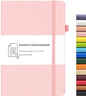 Notebook Journal, College Ruled Notebook Lined A5 160 Pages,Hard Cover Journals for Writing, Notebooks for Work Office School Women Men,5.7 inches x 8.4 inches(Pink) - color: Pink