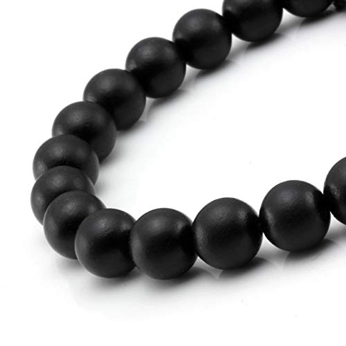 Men Women Wooden Bead Bracelet Natural Wood Yoga Bracelet Bangle - color: E:6pcs 8mm