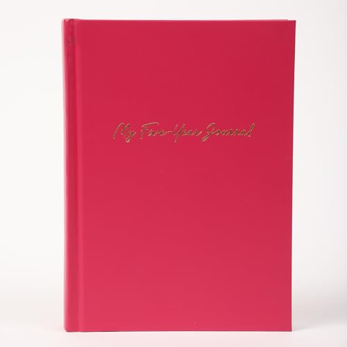 Hard Cover 5 Year Journal | The Easiest to Use Five Year Journal | Quick and Easy Five Year Daily Journal System | 6x8.25 Inch Size (Rose Pink) - color: Rose