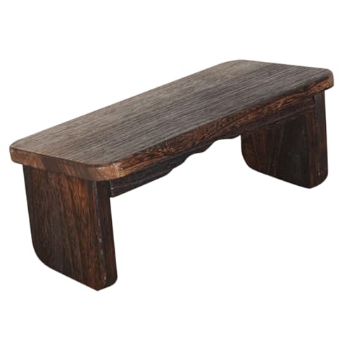 Abaodam Wood Meditation Stool for Zen Practice Non-Skid Kneeling Chair Cushion Portable Folding Buddhist Seat for Home and Tea Ceremony