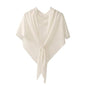 Cashmere Blend Shawl Wraps for Women,Cashmere Poncho Pashmina for Women Travel Scarf for All-Season with Gift Box - color: White