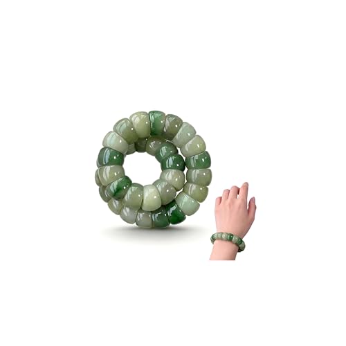 Roe Dolph Bodhi Bead Fidget Anxiety Bracelet for Women Men Chunky Stretch Beaded Mindful Jewelry Daily Reminder Gift for Mom Wife Friend - color: B5:green