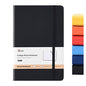 Hardcover-Journal-Notebooks, A5 Lined Journals Notebook for Writing 200 Pages, 8.2 x 5.5 inch, Classic Ruled Notebooks for Work/Travel/College (Black- 1 Pack)
