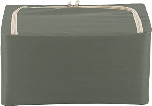 Fuji Boeki 63512 Storage Box, Width 15.4 x Depth 11.4 x Height 7.9 inches (39 x 29 x 20 cm), Green, 5.6 gal (22 L), with Small Window, Stackable - color: Green, size: 22L
