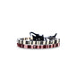 Made by Nami 2 Pcs Boho Surfer Bracelets for Women and Men Waterproof and Adjustable Braided Bracelets Set of 2 for Ethnic Hippie Style - color: White & Ruby Red