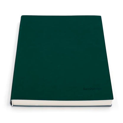 Large Lined Notebook Journal for Writing, Soft Faux Leather Cover, 100GSM Papers, 320 Pages, A4 8.4x11.4 inches Note Book for Work Men Business (Green,Ruled) - color: Green,Ruled