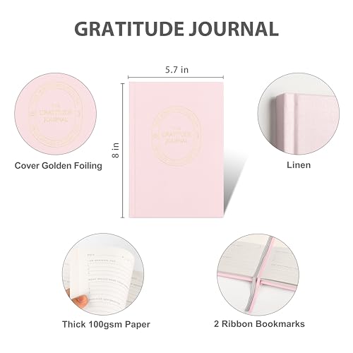 And Per Se Gratitude Journal – 5 Minute Daily Practice for Women with Prompts & Quotes – Undated Mindfulness & Happiness Notebook (Pale Pink) - color: l.Pale Pink