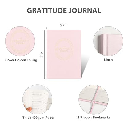 And Per Se Gratitude Journal – 5 Minute Daily Practice for Women with Prompts & Quotes – Undated Mindfulness & Happiness Notebook (Pale Pink) - color: l.Pale Pink