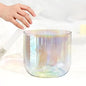 Crystal Singing Bowl Set, 432Hz,with Free Mallet & O-Ring, Frosted Quartz Sound Bowl for Yoga Meditation & Healing,8" F - size: 8"F