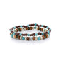 Boho Turquoise Bracelet Wooden Beaded Bracelets Stretch Wrap Bracelet Jewelry for Women and Men 2Pcs
