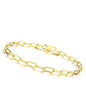 925 Sterling Silver Paperclip Chain Bracelet 3/4/5mm Silver Bracelet for Women Men Silver Bracelet 6.5-9 Inches - color: Gold 5mm, size: 8