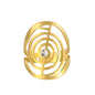 Dreamtimes Cho Ku Rei Reiki Ring Protection Healing Symbol Yoga Rings For Women Sacred Geometry Stainless Steel Energy Yoga Power Ring Sacred Geometry Amulet - color: Gold