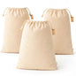 LEAFICO Reusable Produce Storage Bags - XX-Large 19x23 3 Pack - Breathable Muslin Fabric Sacks with Drawstrings – Dust-Proof Travel Cotton Bags for Laundry, Clothes, Purses - size: XX-Large 19x23"(3pack)