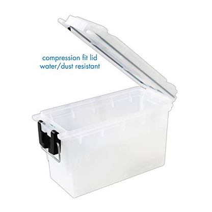 Logix 12535 Translucent Craft Organizer, Art Supply Organizer and Storage, Lockable School Supplies Organization, Moisture Resistant, Made in USA (Pack of 4) - size: One Size (Pack of 4)