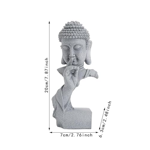 Baoblaze Abstract Art Minimalist Buddha Sculpture Crafts Meditation Figurine Housewarming Gift Desktop Decoration Coffee Table Decor for Bookshelf Yard Garden