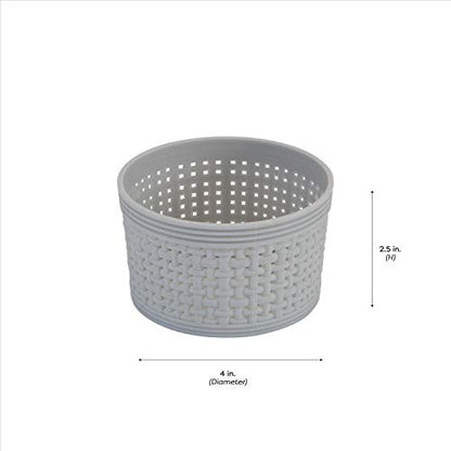 Simplify 10 Piece Organizing Set | Multiple Size Bins | Multipurpose | Office | Desk | Dorm | Bathroom | Storage Basket | Small Items | Accessories | Grey
