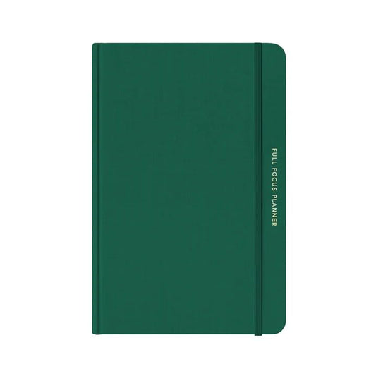 Full Focus Evergreen Linen Planner by Michael Hyatt - The #1 Daily Planner to Set Annual Goals, Increase Focus, Eliminate Overwhelm, and Achieve Your Biggest Goals - Hardcover - color: Evergreen