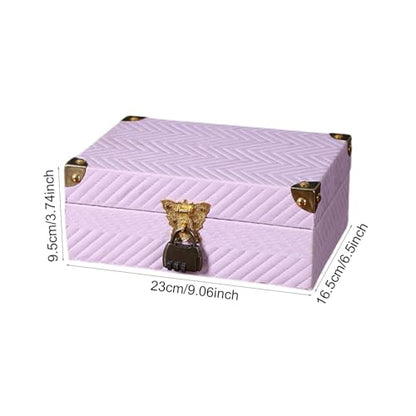 Wooden Storage Box, Jewelry Box, Desk Organizer for Bedroom, Nightstand, Style A - color: Style a
