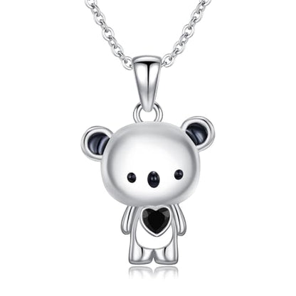 Animal Necklace 925 Sterling Silver Pendant Jewelry Gift for Women Animal Lover - style: Koala
