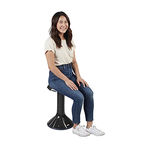 ECR4Kids ACE Active Core Engagement Wobble Stool, 20-Inch Seat Height, Flexible Seating, Black - color: Black