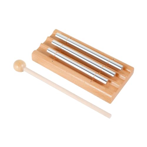 harayaa Hand Held Chime with 3 Tone Bell for Teachers Classroom Mindfulness Yoga