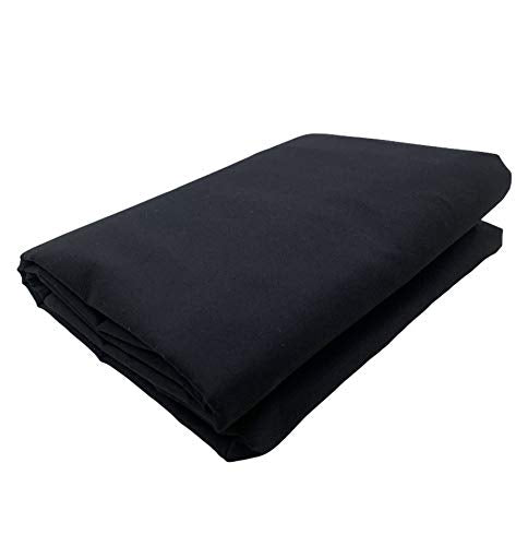 AK TRADING CO. Muslin Fabric/Textile - Draping Fabric - Black 2 Yards Medium Weight - 100% Cotton (60in. Wide) - color: Black, size: 2 Yards