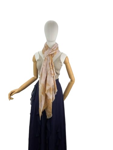 Luxury Cashmere Pashmina Style Shawl - Silk & Wool Blend Scarf, Lightweight Skin-Friendly Wrap - color: 3 Beige