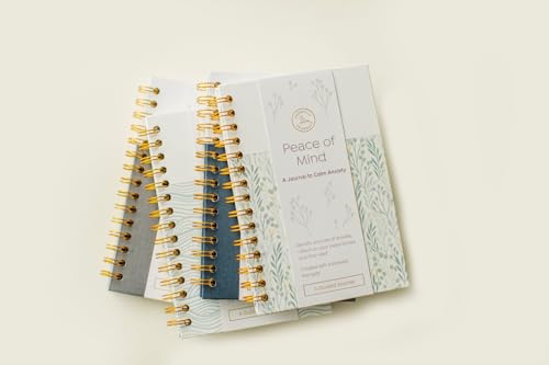 Peace of Mind: A Journal to Calm Anxiety (Eucalyptus Green, Linen/Leatherette) | Anxiety Relief | Mental Health Journal | Anxiety Self-Help Journal | Anxiety Coping Journal