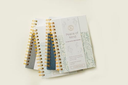 Peace of Mind: A Journal to Calm Anxiety (Eucalyptus Green, Linen/Leatherette) | Anxiety Relief | Mental Health Journal | Anxiety Self-Help Journal | Anxiety Coping Journal