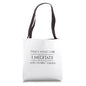 Meditation Gifts - I Meditate & Know Things Funny Meditator Tote Bag