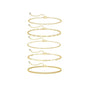 DEARMAY Gold Bracelets for Women Waterproof, 14K Gold Plated Stackable Jewelry Sets Non Tarnish Trendy Thin Dainty Cuban Link Paperclip Chain Bracelet Stack Fashion Accessories Gifts for Womens - style: 5Pcs BRACELET G