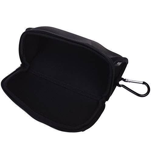 Cosmos Black Neoprene Utility Storage Case Pouch Bag Pen Holder Zipper Travel Carry Bag