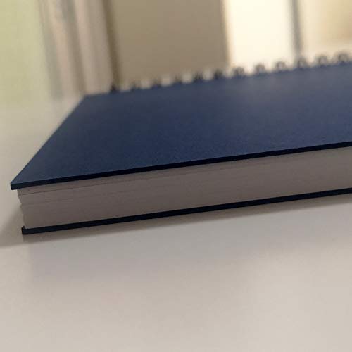 YUREE A5 Spiral Notebook Lined, 100gsm Thick Paper & Hard Kraft Cover, 60 Sheets (120 Pages), 8.35" x 5.9", Blue, 5 Pack - color: Blue Hardcover-Lined