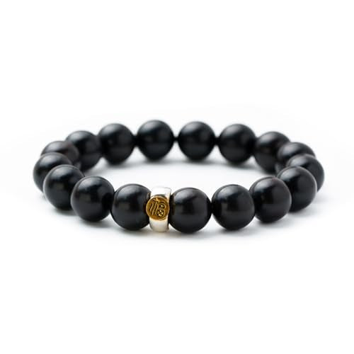 wooden bead bracelets for women Stretch Adjustable Black Beaded Bracelet for Men Women Friends Sister