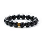 wooden bead bracelets for women Stretch Adjustable Black Beaded Bracelet for Men Women Friends Sister