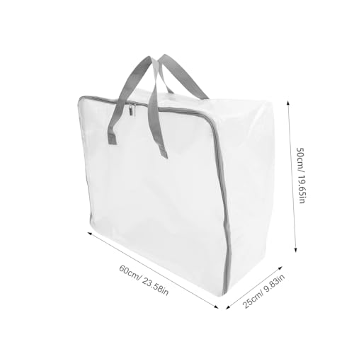 VALICLUD Pvc Polyester Storage Bag Bedding Storage Bags Handles for Closet Camping