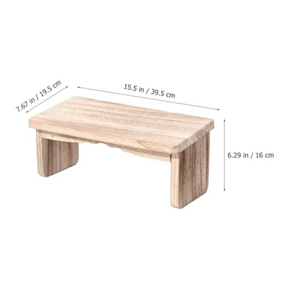 Outanaya Meditation Kneel Sit Stool Wooden Meditation Bench for Home Temple Relaxation Non-Slip Design for Comfortable Sitting and Improved Circulation