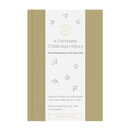 Promptly Journals, A Complete Childhood History: From Pregnancy to 18 Years Old (Sage Green, Linen) | Baby Book and Pregnancy Journal | Baby Memory Book - color: Sage Green